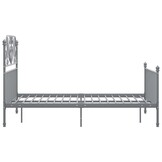 vidaXL Bedframe Metaal Grijs 120x200 cm - 35% Korting