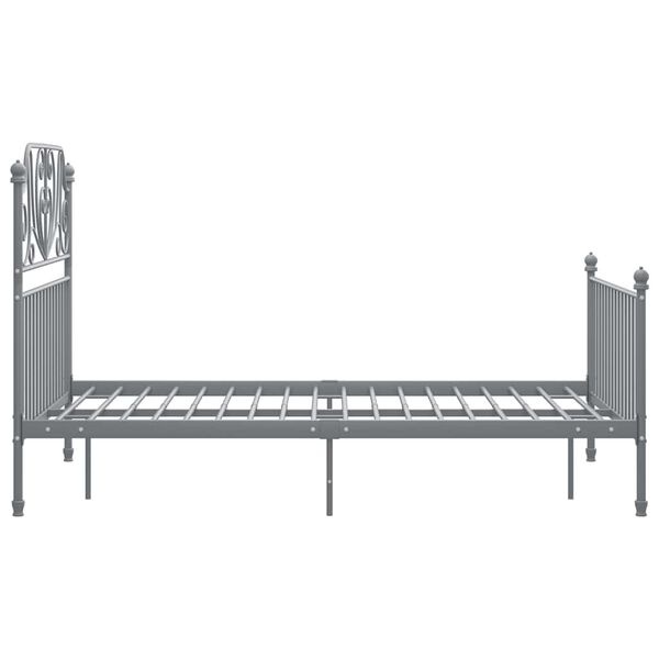 vidaXL Bedframe Metaal Grijs 120x200 cm - 35% Korting
