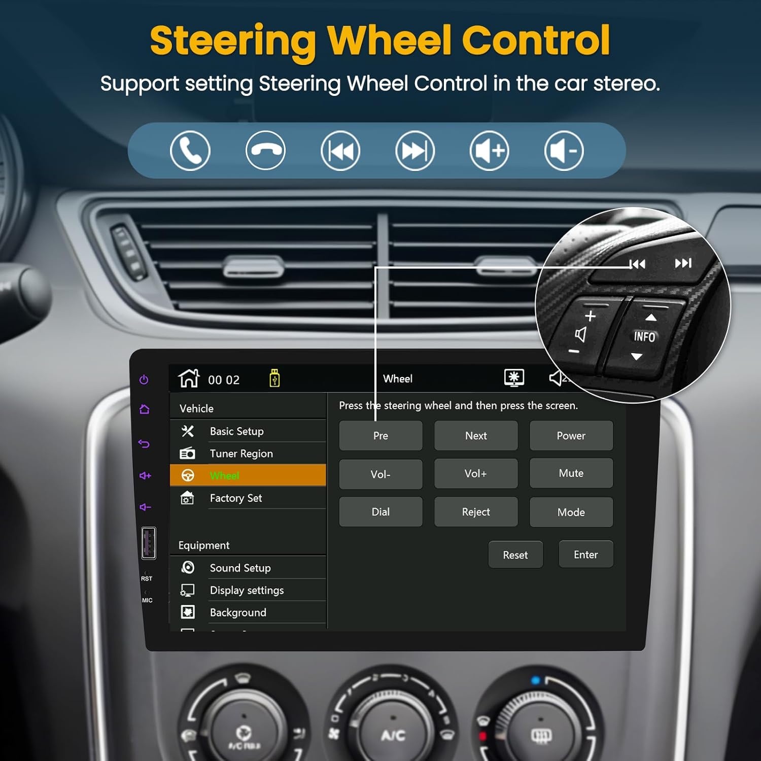 1 DIN Autoradio 9" Touchscreen | Korting 29%