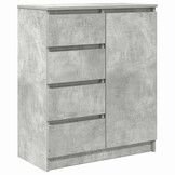 Dressoir met Lades - Spaanplaat Betongrijs (71x35x84 cm) - 59% Korting!