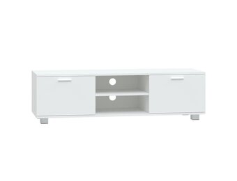 Tv-meubel 140x40,5x35 cm Bewerkt Hout Wit (59% Korting)