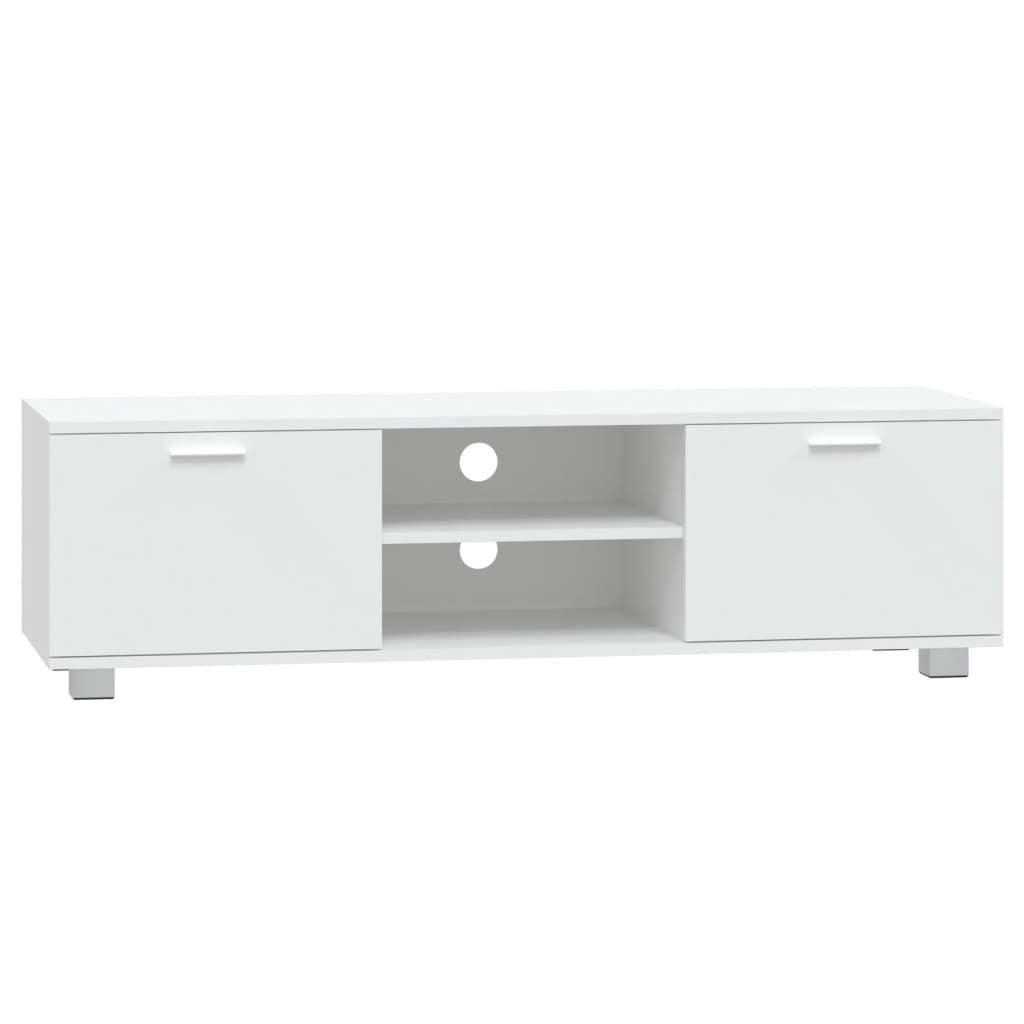 Tv-meubel 140x40,5x35 cm Bewerkt Hout Wit (59% Korting)