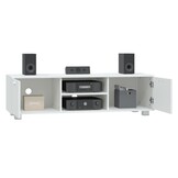 Tv-meubel 140x40,5x35 cm Bewerkt Hout Wit (59% Korting)