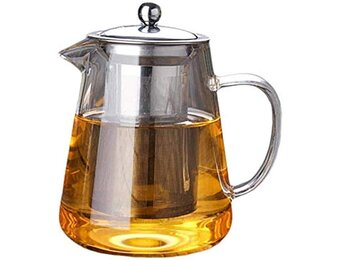 Glazen Theepot met RVS Filter - 27% Korting!