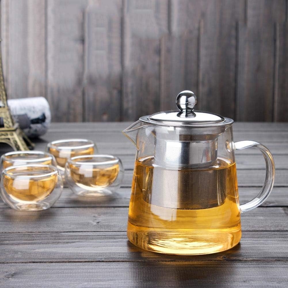 Glazen Theepot met RVS Filter - 27% Korting!