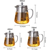 Glazen Theepot met RVS Filter - 27% Korting!
