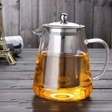 Glazen Theepot met RVS Filter - 27% Korting!