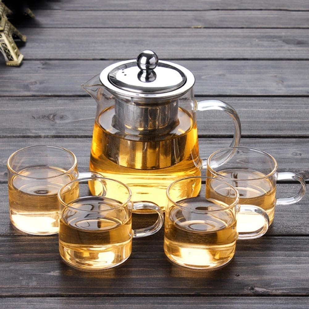 Glazen Theepot met RVS Filter - 27% Korting!