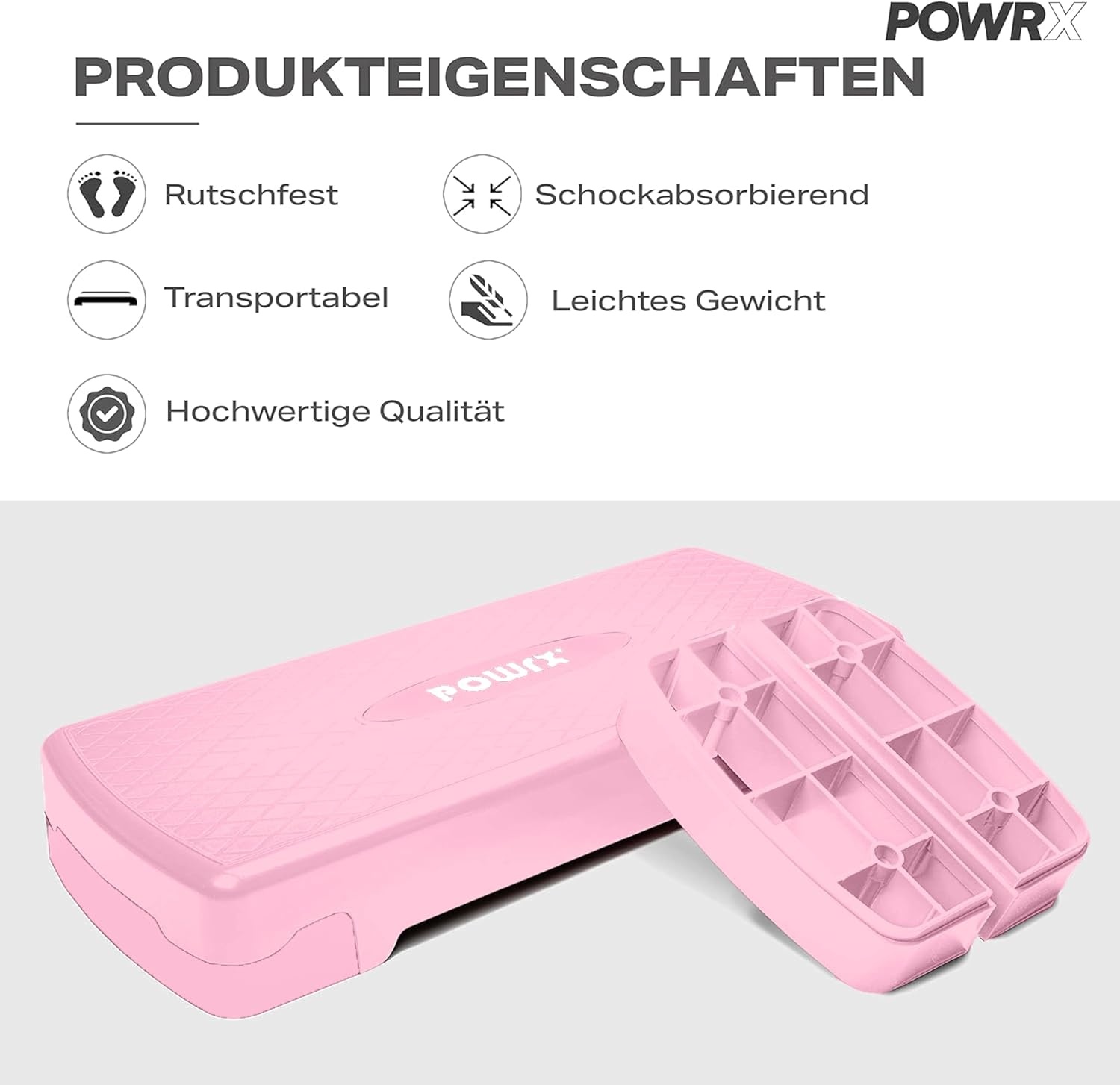 Verstelbare Aerobic Stepbank Roze - 33% Korting!