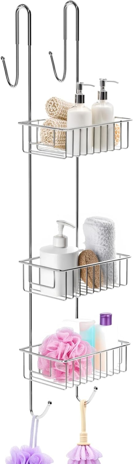 Douche Organizer 3 Lagen RVS - Zonder Boren - 34% Korting