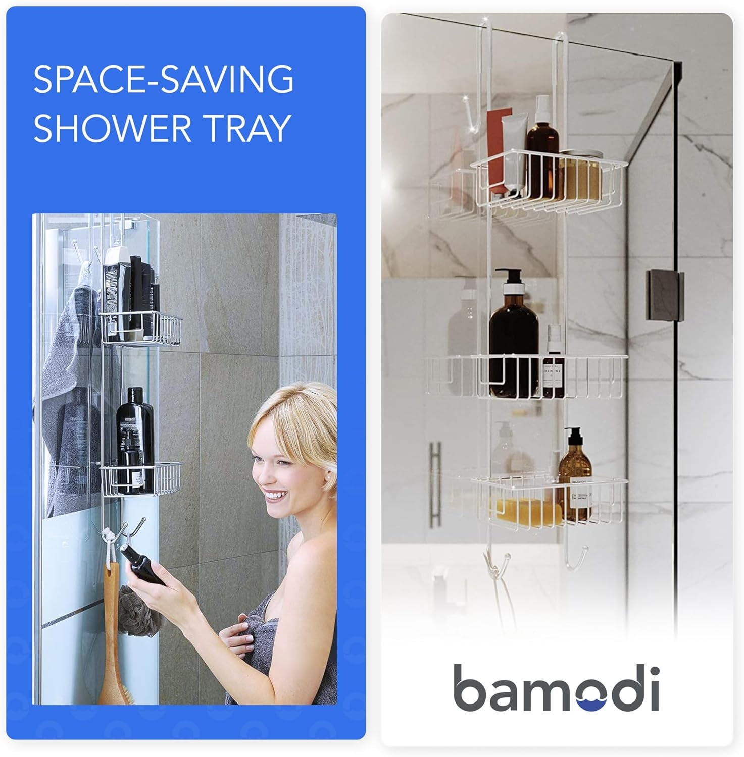 Douche Organizer 3 Lagen RVS - Zonder Boren - 34% Korting
