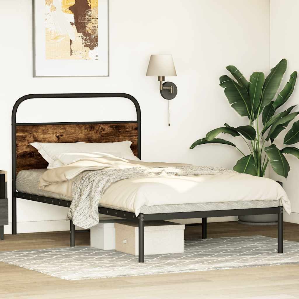 Stevig Bedframe Rook Eiken 90x190 cm - 34% Korting