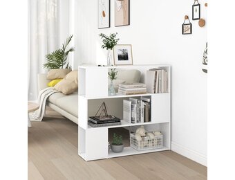 VidaXL Boekenkast/Kamerscherm 100x24x94cm Wit - 29% Korting