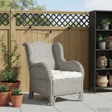 Rattan Stoel met Crèmewit Kussen - Natuurlijk & Stijlvol | 30% Korting
