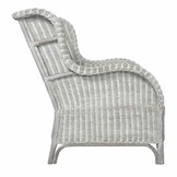 Rattan Stoel met Crèmewit Kussen - Natuurlijk & Stijlvol | 30% Korting