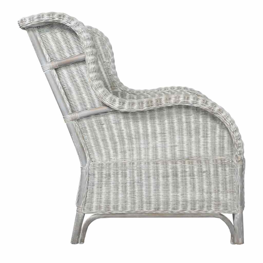 Rattan Stoel met Crèmewit Kussen - Natuurlijk & Stijlvol | 30% Korting