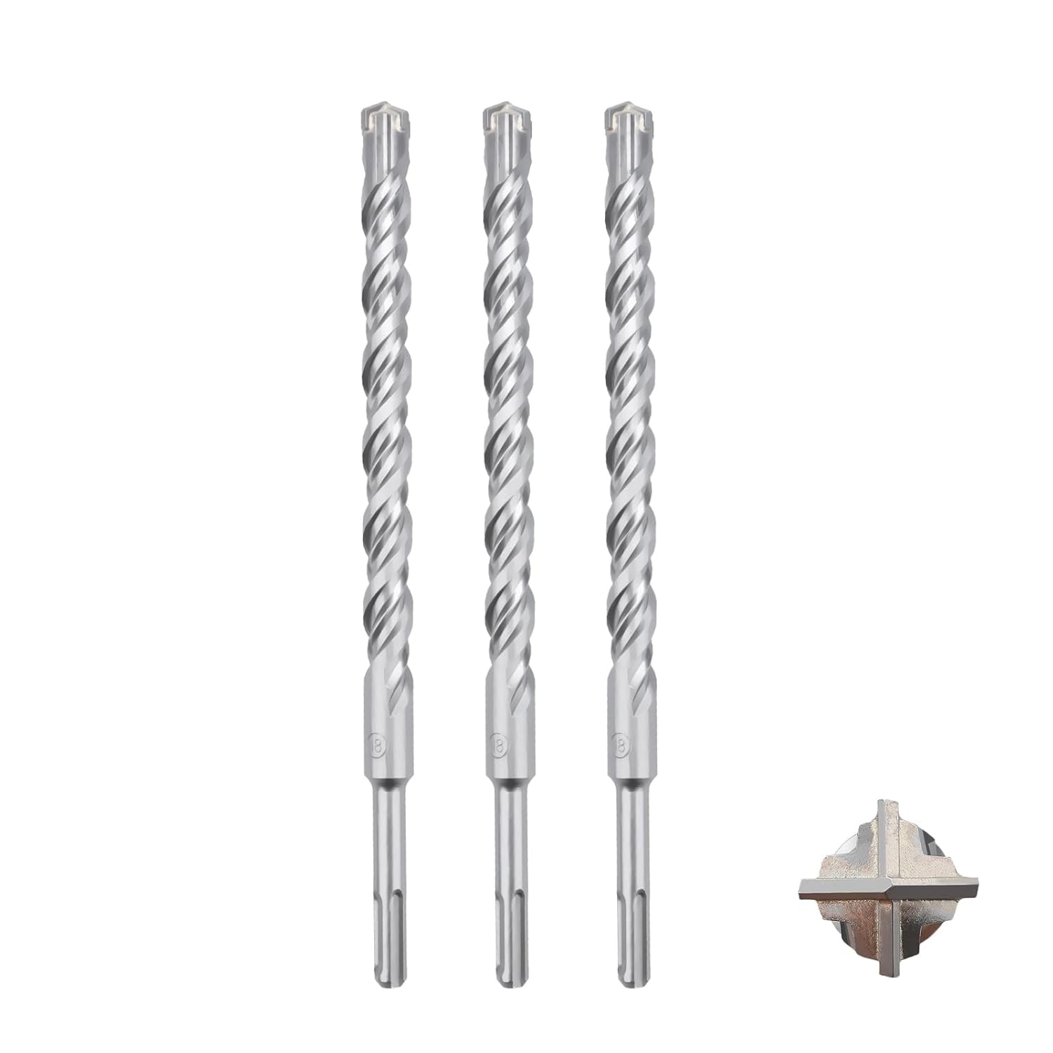 3-delige SDS Plus Betonboor Set 18x210mm - 27% Korting!