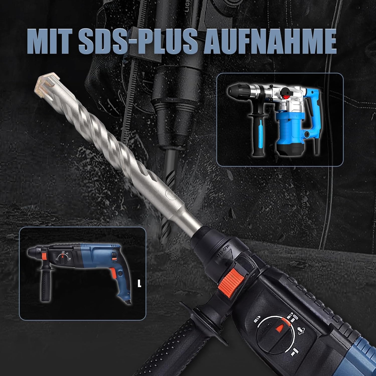 3-delige SDS Plus Betonboor Set 18x210mm - 27% Korting!