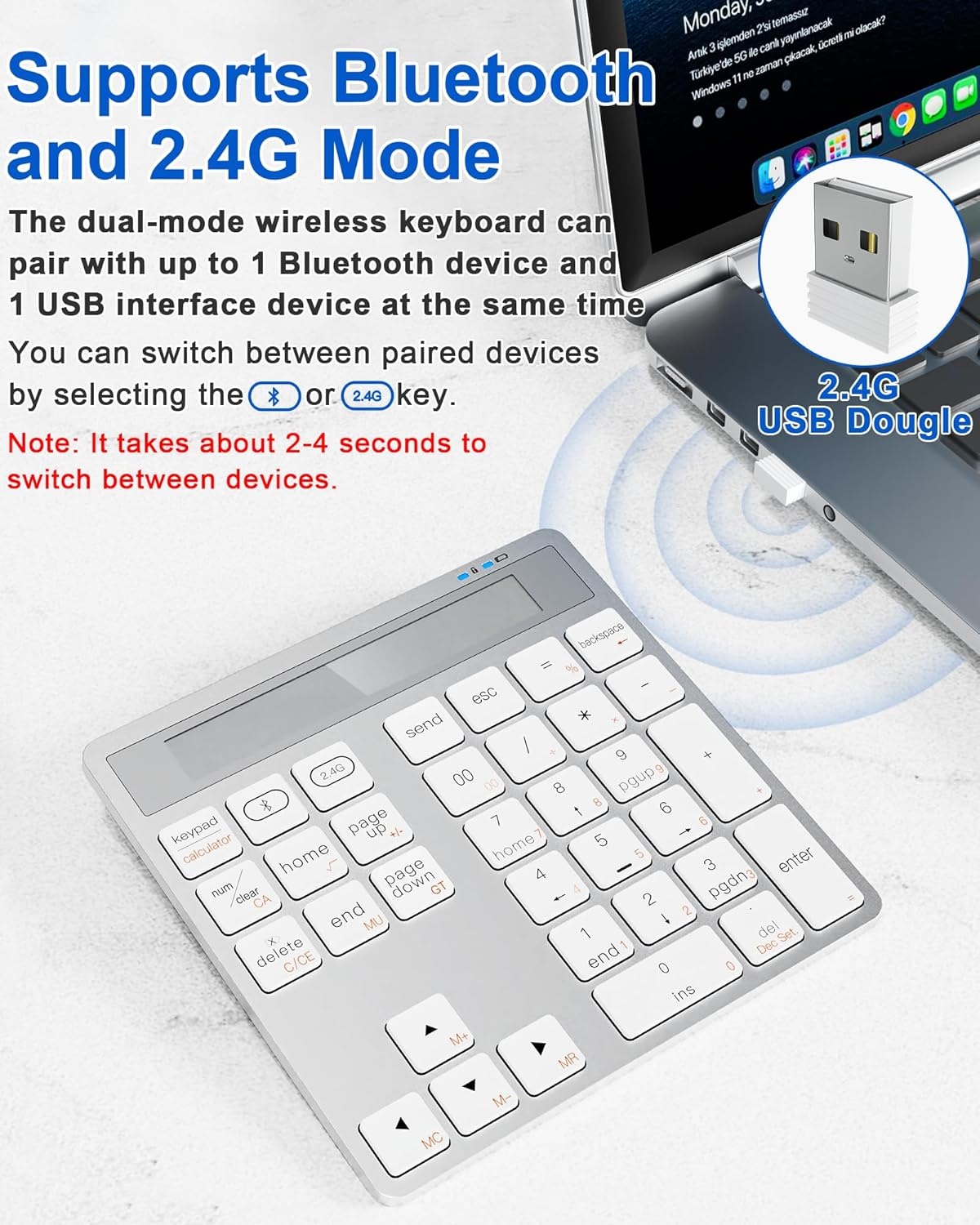 Cijferblok met Rekenmachine voor MacBook & Laptop - 28% Korting