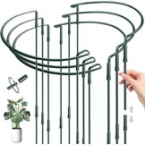 6x Metalen Plantensteunen Halfrond (25x60 cm) - Groen