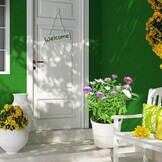 6x Metalen Plantensteunen Halfrond (25x60 cm) - Groen