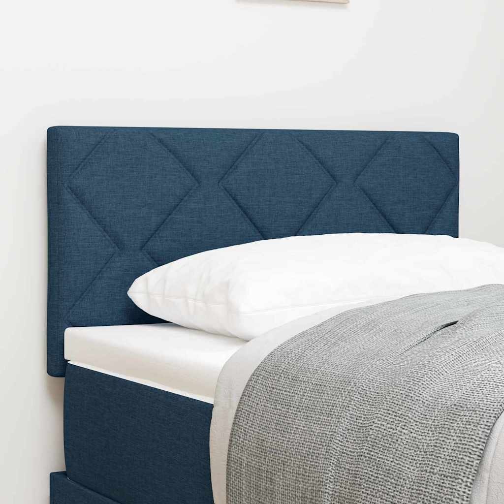 Stoffen Hoofdbord Blauw Geometric 80 cm - 75% Korting