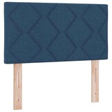 Stoffen Hoofdbord Blauw Geometric 80 cm - 75% Korting