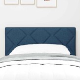 Stoffen Hoofdbord Blauw Geometric 80 cm - 75% Korting
