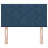 Stoffen Hoofdbord Blauw Geometric 80 cm - 75% Korting