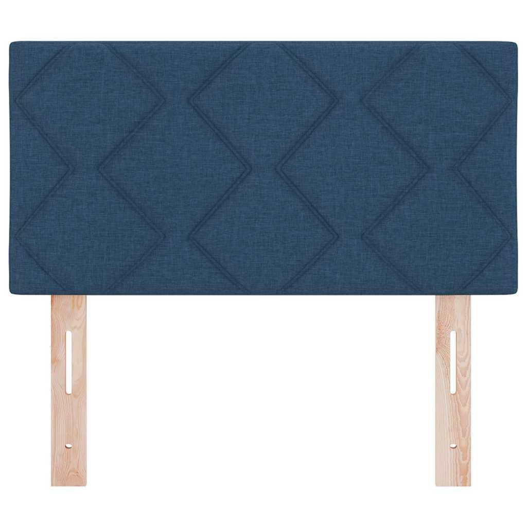 Stoffen Hoofdbord Blauw Geometric 80 cm - 75% Korting