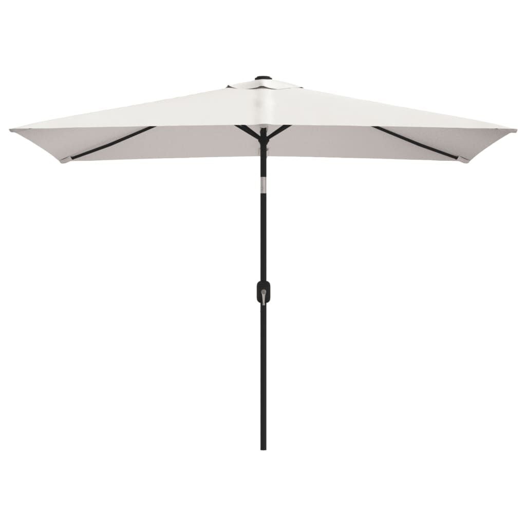Parasol prostokątny z piaskowym kolorem 200 x 300 cm