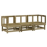vidaXL Loungeset Grenenhout (3-delig) - 35% Korting