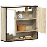 Badkamerspiegelkast Sonoma Eikenhout 65x20x60 cm - 29% Korting!