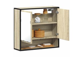 Badkamerspiegelkast 65cm eikenkleur - 53% Korting!
