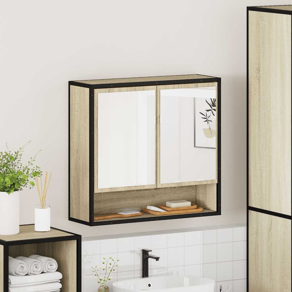 Badkamerspiegelkast Sonoma Eikenhout 65x20x60 cm - 29% Korting!