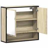 Badkamerspiegelkast Sonoma Eikenhout 65x20x60 cm - 29% Korting!