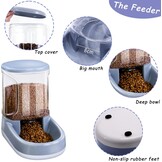 2-in-1 Voer- & Waterdispenser 3,8L Grijs - Nu 28% Korting!