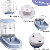 2-in-1 Voer- & Waterdispenser 3,8L Grijs - Nu 28% Korting!