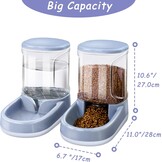 2-in-1 Voer- & Waterdispenser 3,8L Grijs - Nu 28% Korting!