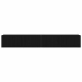 TV Wandkast Zwart (34% Korting) - 2 stuks