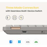 Mechanisch Toetsenbord 75% Laag Profiel Off-White - 30% Korting