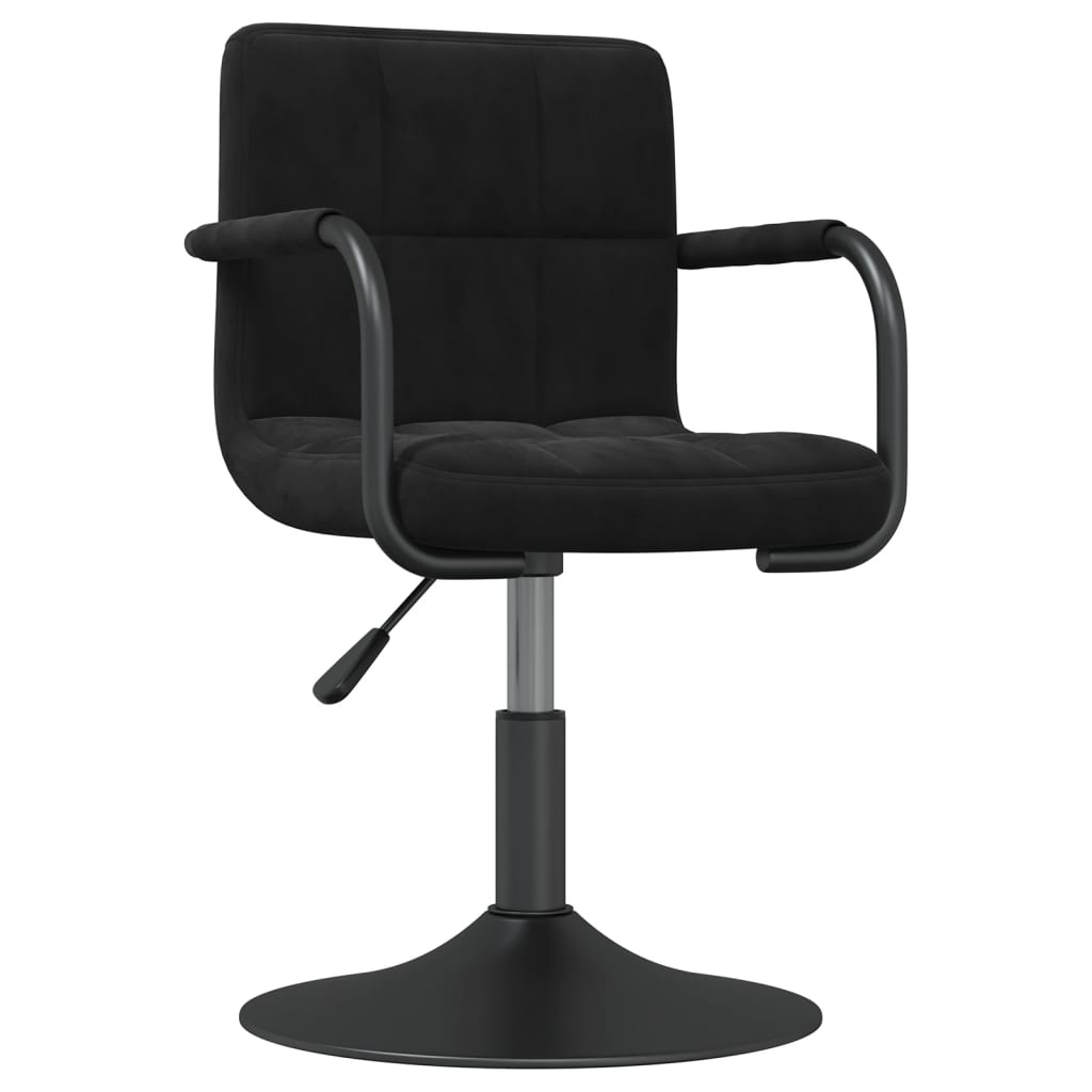 Draaibare Eetkamerstoelen, 2 stuks, Fluweel Zwart - 30% Korting!