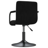 Draaibare Eetkamerstoelen, 2 stuks, Fluweel Zwart - 30% Korting!