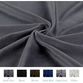 Hoofdbordhoes Grijs Fluweel Stretch 180-200 cm | 33% Korting