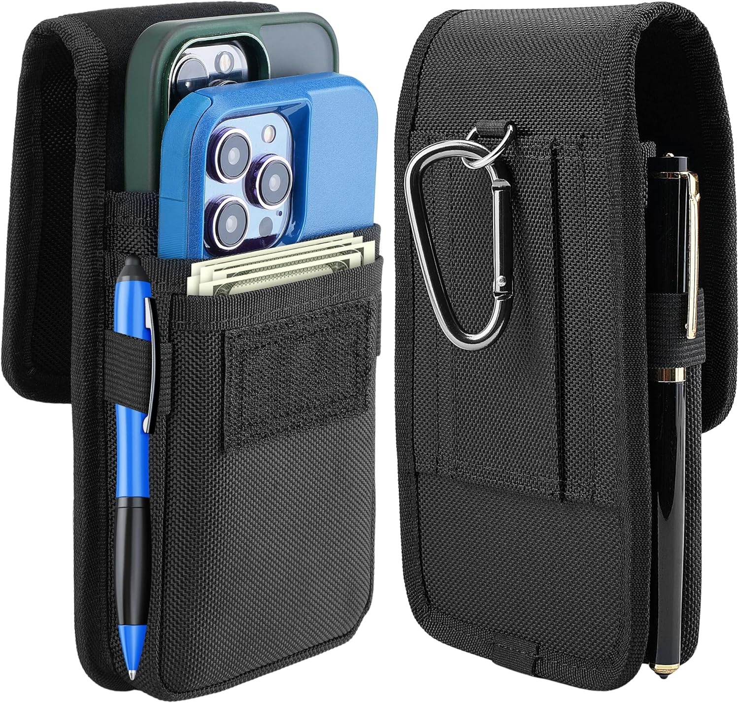 Dubbele Telefoon Heuptas Heren (27% Korting) | Nylon Riemtas