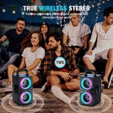 Draagbare Party Bluetooth Speaker 80W met LED-verlichting | 34% Korting