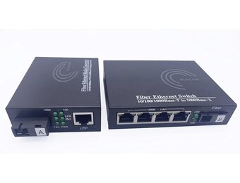 Ethernet naar Glasvezel Converter Set (2 stuks) - 34% Korting!