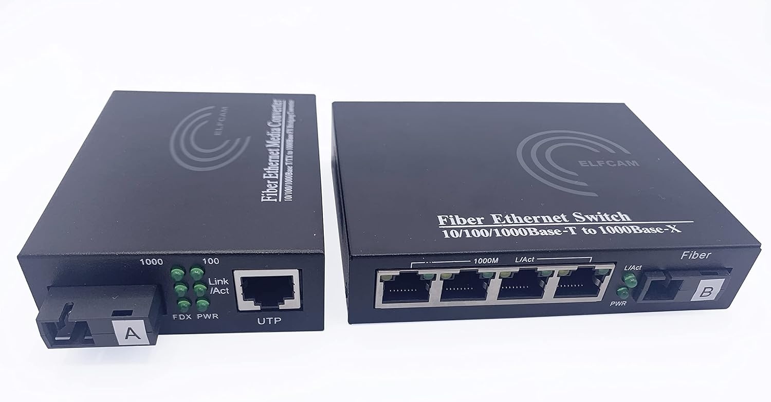 Ethernet naar Glasvezel Converter Set (2 stuks) - 34% Korting!