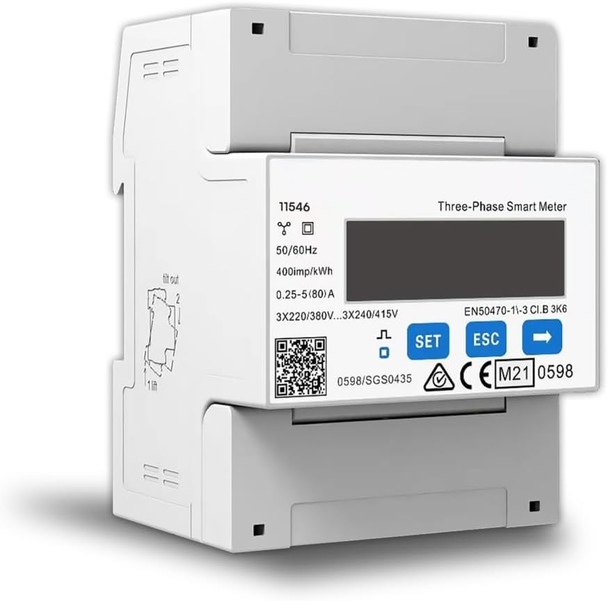 Driefasige Stroommeter DTSU666 voor Zonnepanelen & Autolader - 35% Korting!