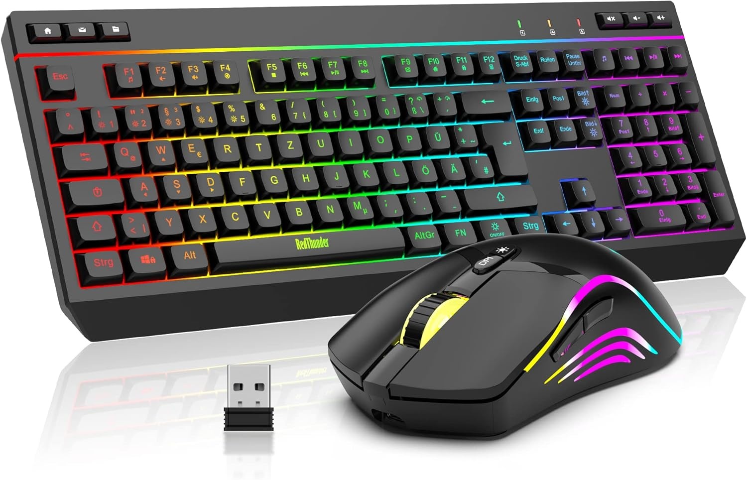 Draadloos Gaming Toetsenbord & Muis Set K20 | 33% Korting | QWERTZ Duits